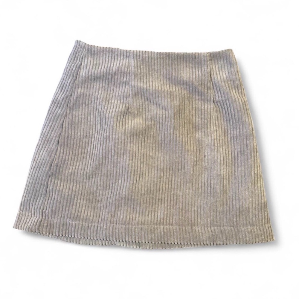 Lulu's Chic Gray Mini Skirt